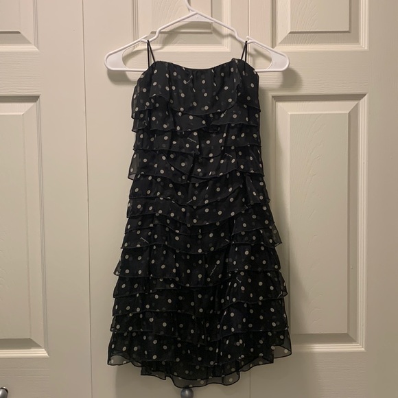 Guess | Dresses | Very Cute Poksay Dot Raffle Black Dress From Guess ...